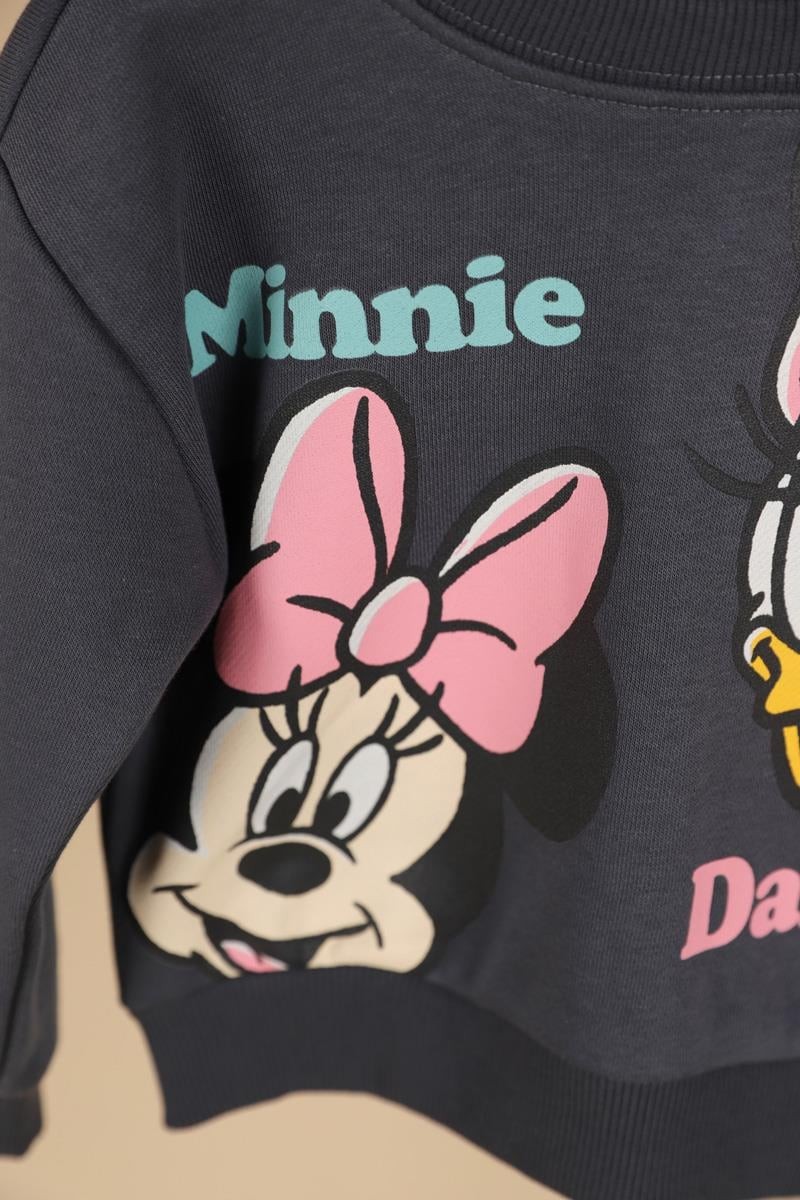 06-24 Ay Kız Bebek Füme Renk Minnie Mouse Lisanslı Takım