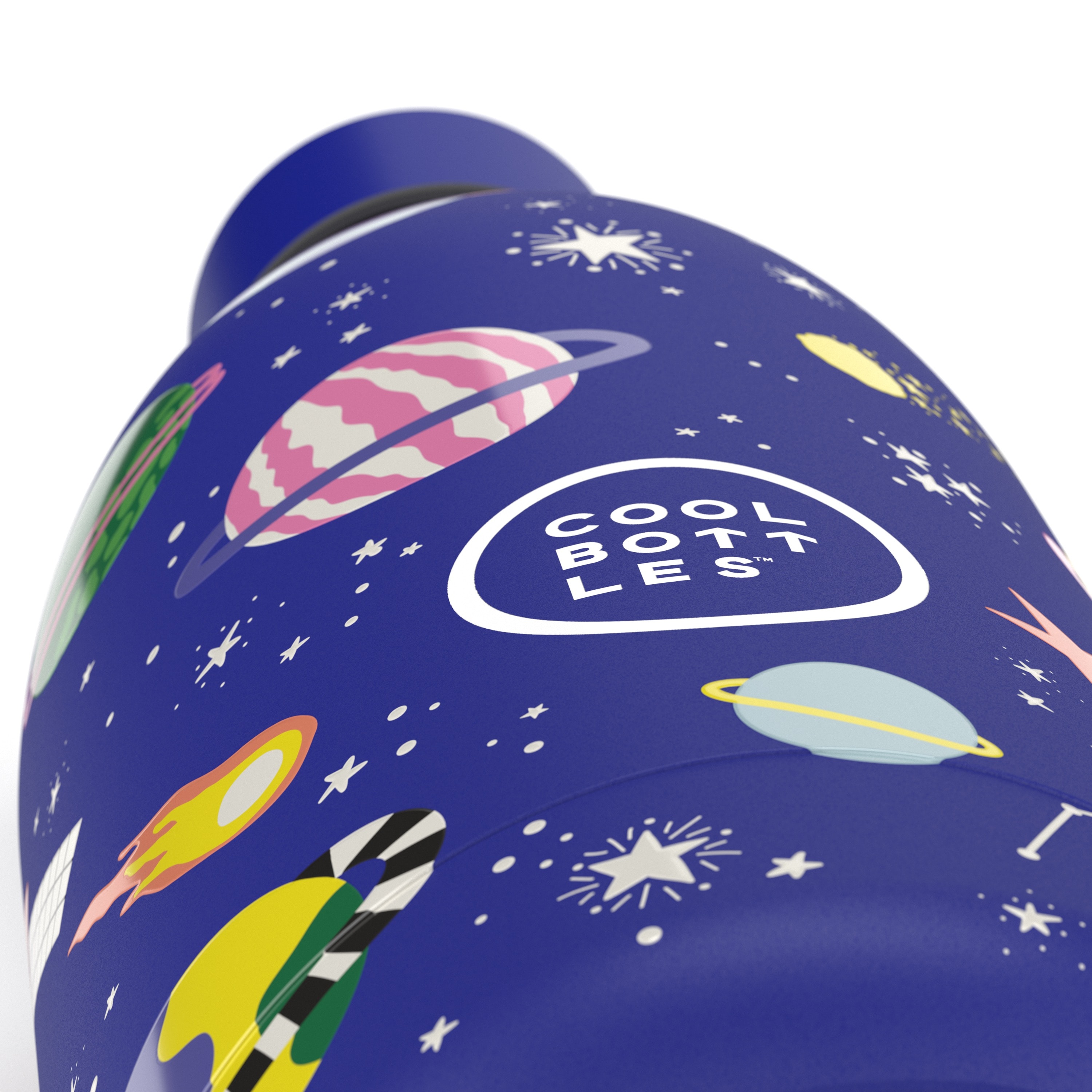 COOL BOTTLES EXPLORER SERİSİ STELLAR JOURNEY 500ML - LACİVERT | Çocuklar İçin Paslanmaz Çelik Suluk