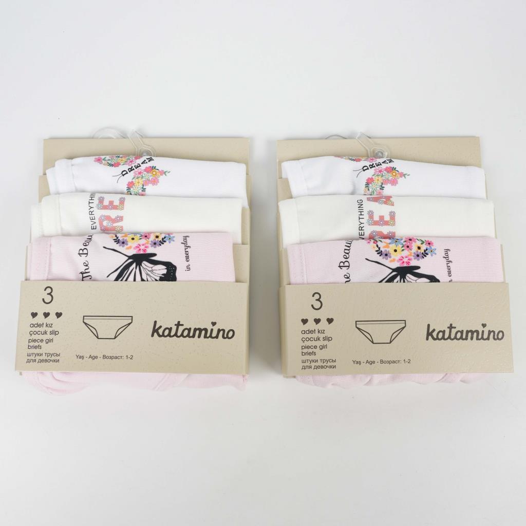 ROYAN KIZ BEBEK 3 LÜ SLİP SET - ÇOK RENKLİ