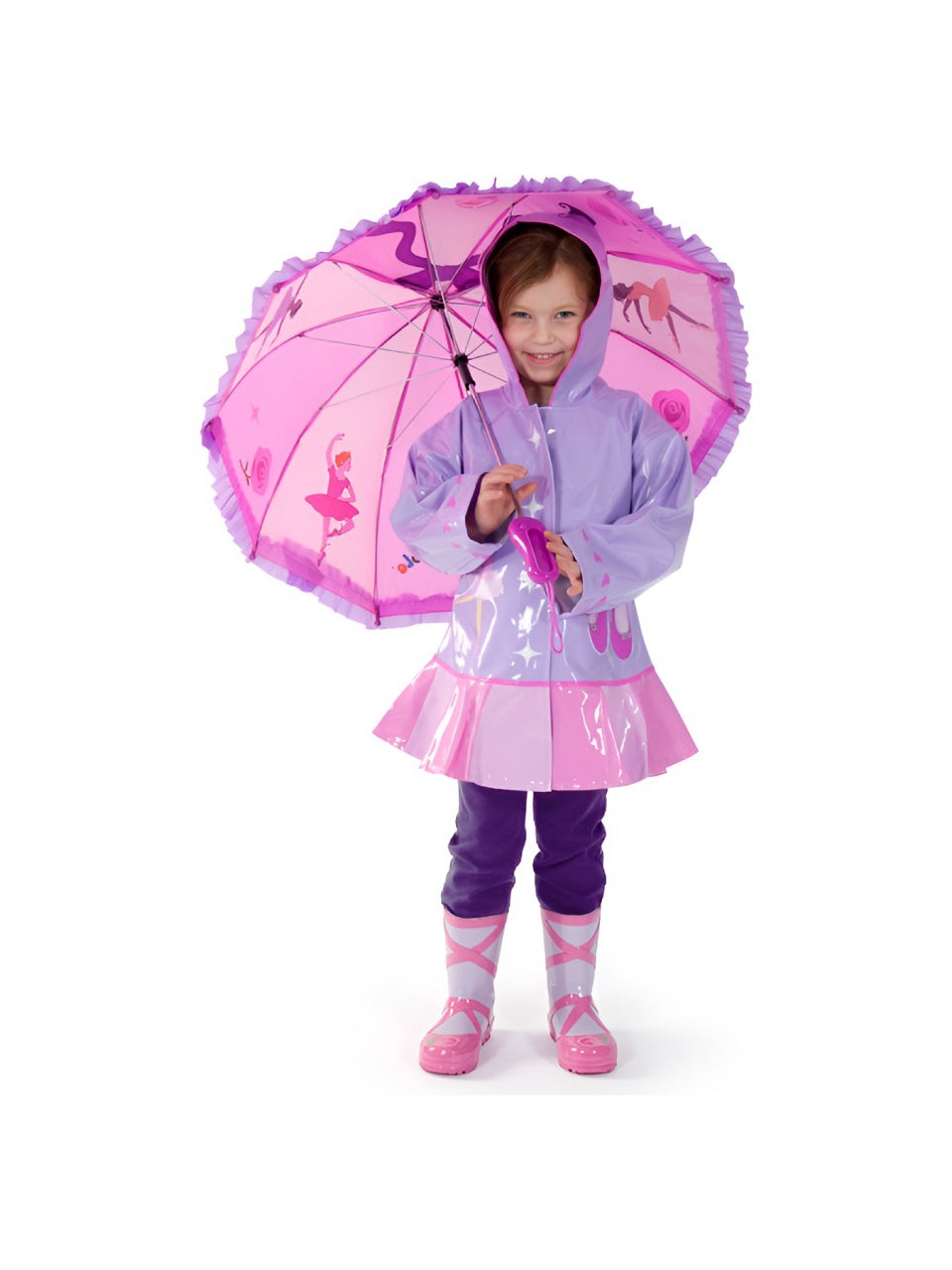 KİDORABLE BALERİN ÇOCUK YAĞMURLUK - LİLA