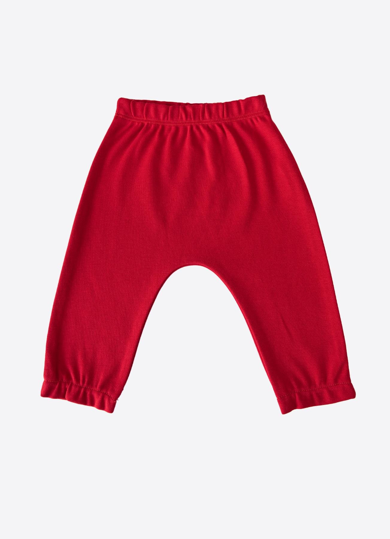 KİTİKATE 6-24 ARASI ORGANİK YENİYIL GEYİKLİ İKİLİ TAKIM - KIRMIZI