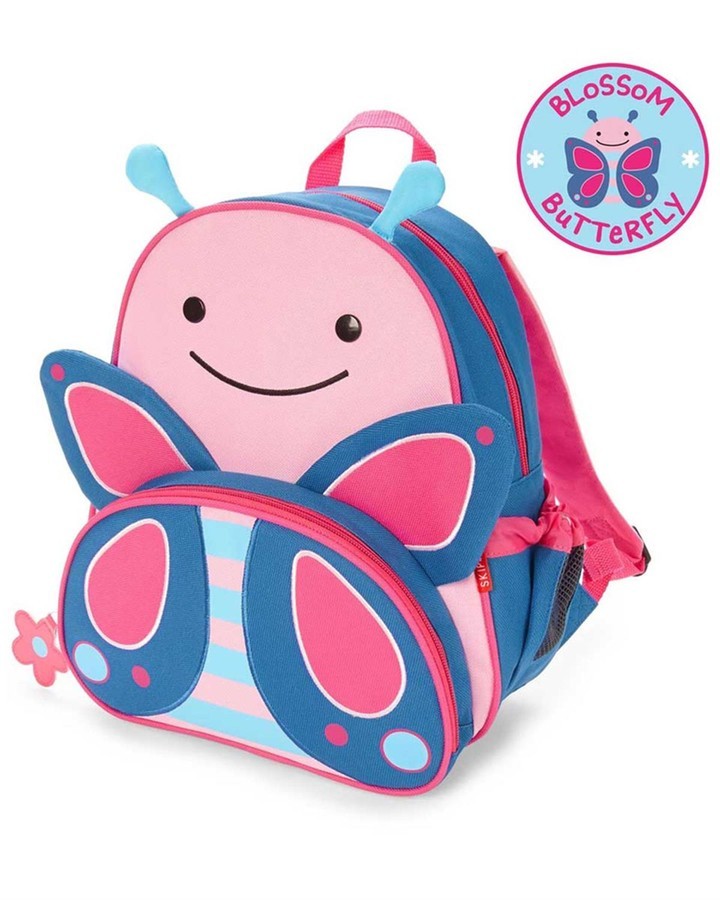 SKİP HOP ZOO LITTLE KID BACKPACK BUTTERFLY ORTA BOY ÇANTA - PEMBE-MAVİ