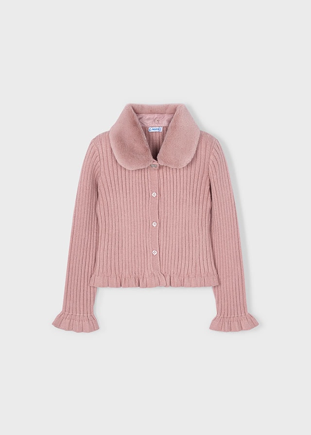 MAYORAL 4-10 YAŞ ARASI ÖRME HIRKA - PEMBE