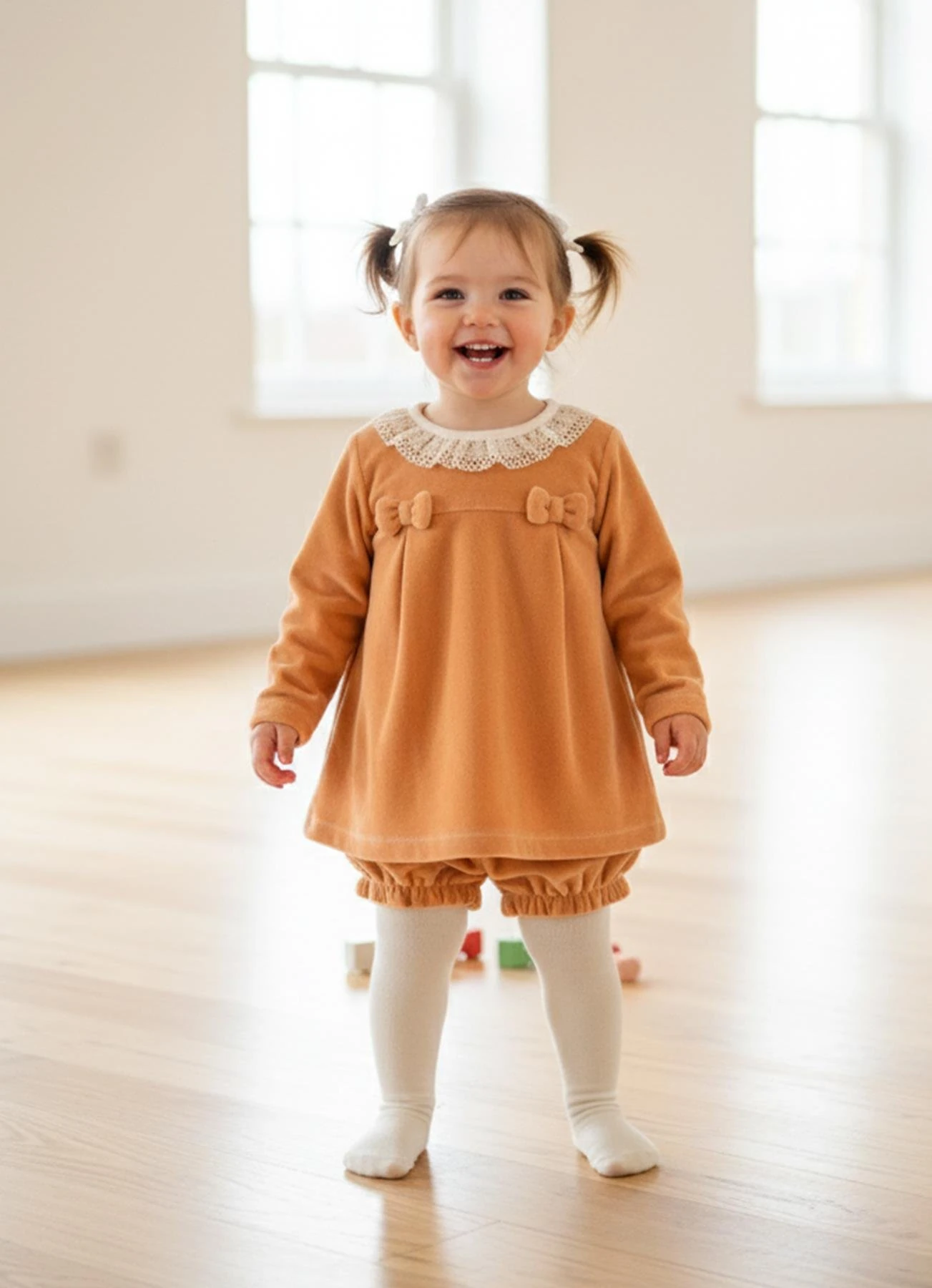 KİTİKATE 6-18 AY ARASI ORGANİK PLAIR ÇORAPLI 3'LÜ SET - TURUNCU