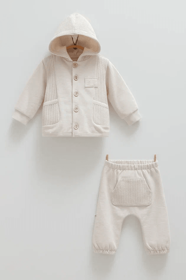 CARAMEL 01-12 AY HIRKA PANTOLON TAKIM - GRİ