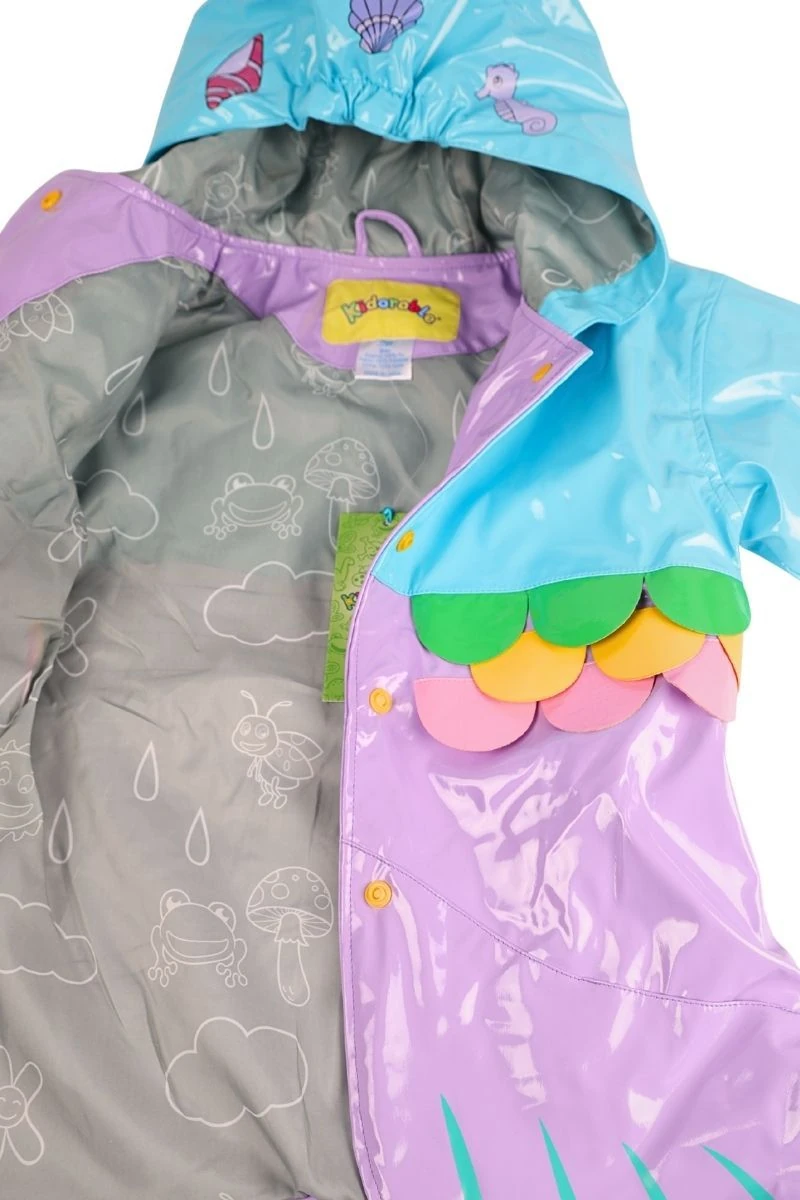 KİDORABLE DENİZ KIZI ÇOCUK YAĞMURLUK - MOR