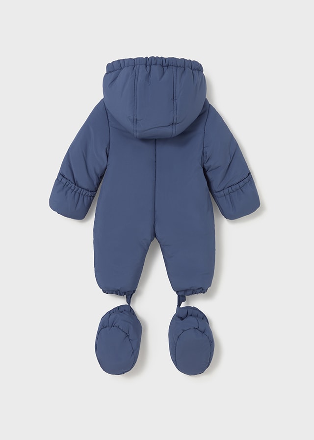 Mayoral 6-18 Ay Bebek Su Geçirmez Kışlık Astronot Tulum (Kapüşonlu & Patikli)- MAVİ