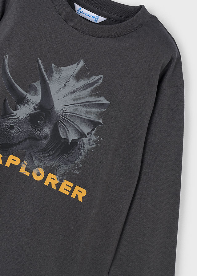 Mayoral Çocuk Sweatshirt 4-10 Yaş | %100 Pamuk, Uzun Kollu, Bisiklet Yaka, Baskılı