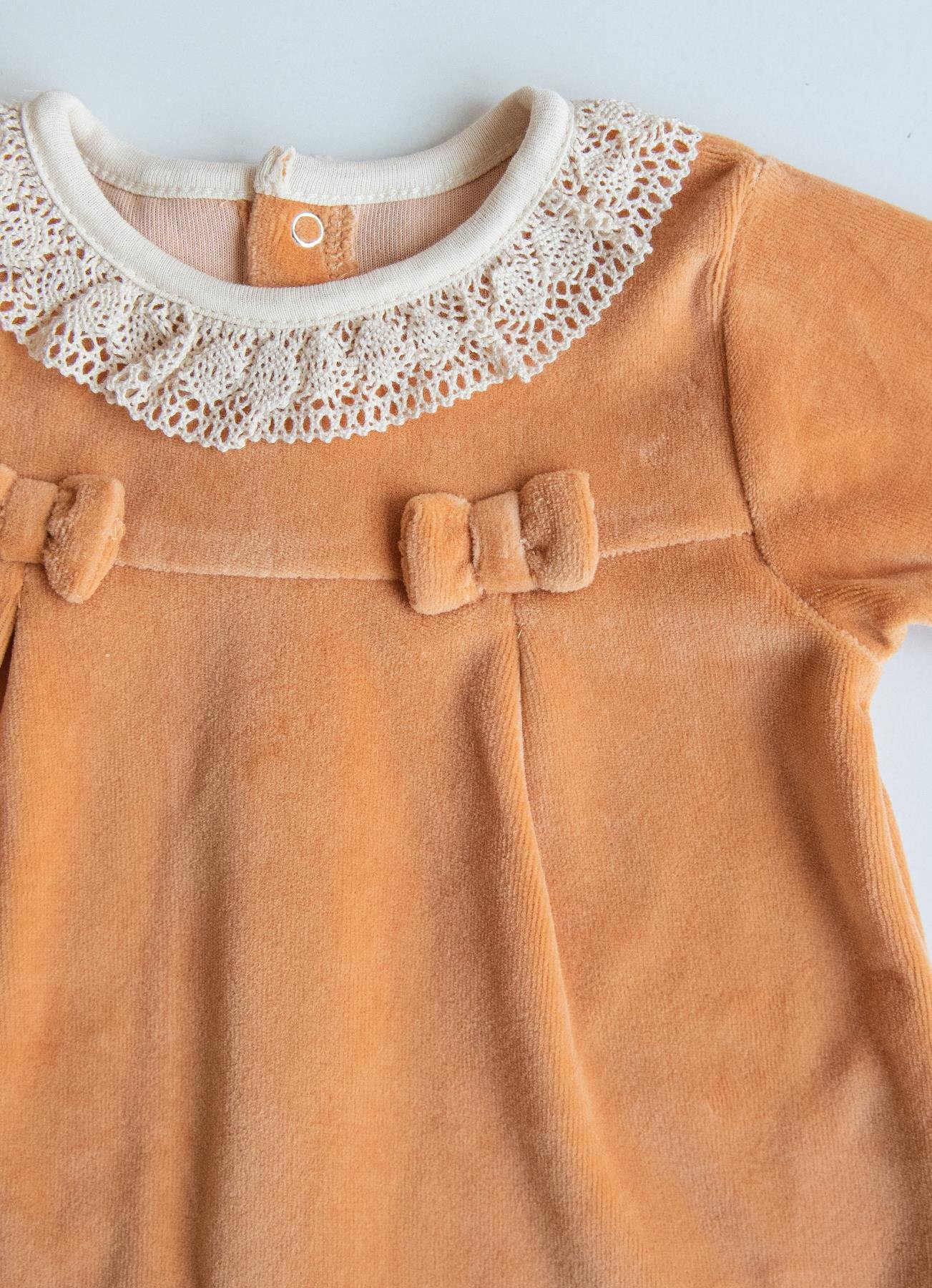 KİTİKATE 6-18 AY ARASI ORGANİK PLAIR ÇORAPLI 3'LÜ SET - TURUNCU