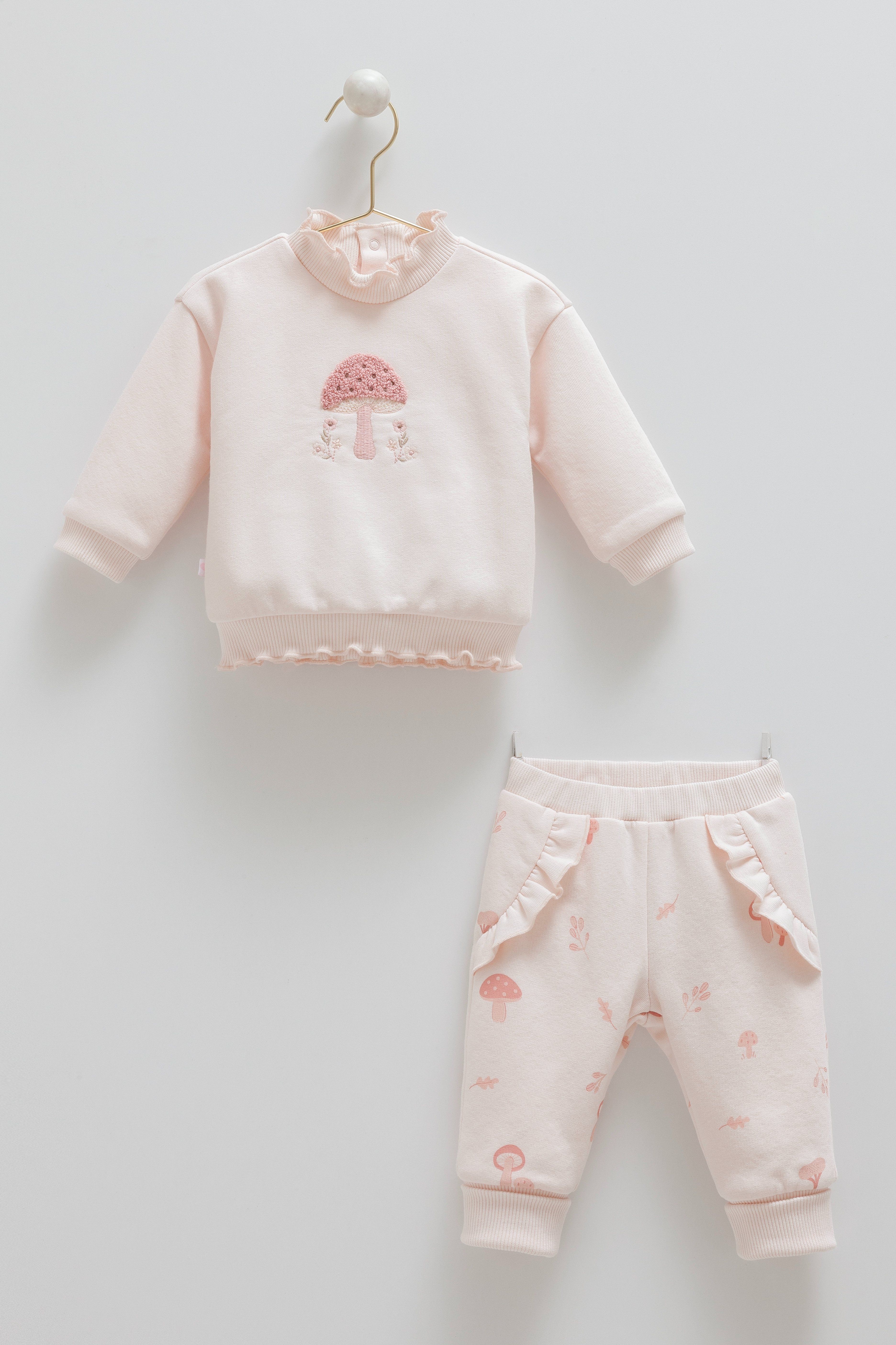 CARAMELL MUSHROOM İÇİ ŞARDONLU İKİLİ TAKIM (01-12 AY ARASI) - PEMBE