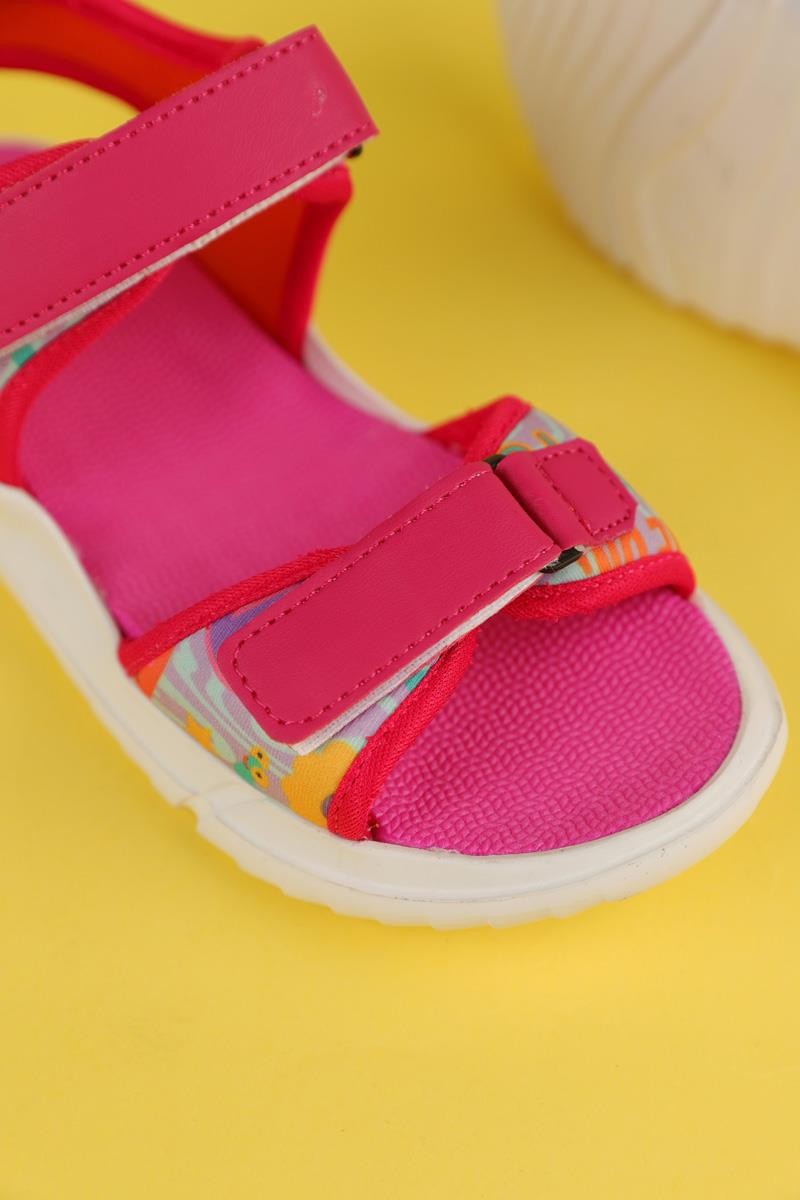 31-35 Numara Kız Çocuk Pembe Renk Dudino Paris Funny Sandalet
