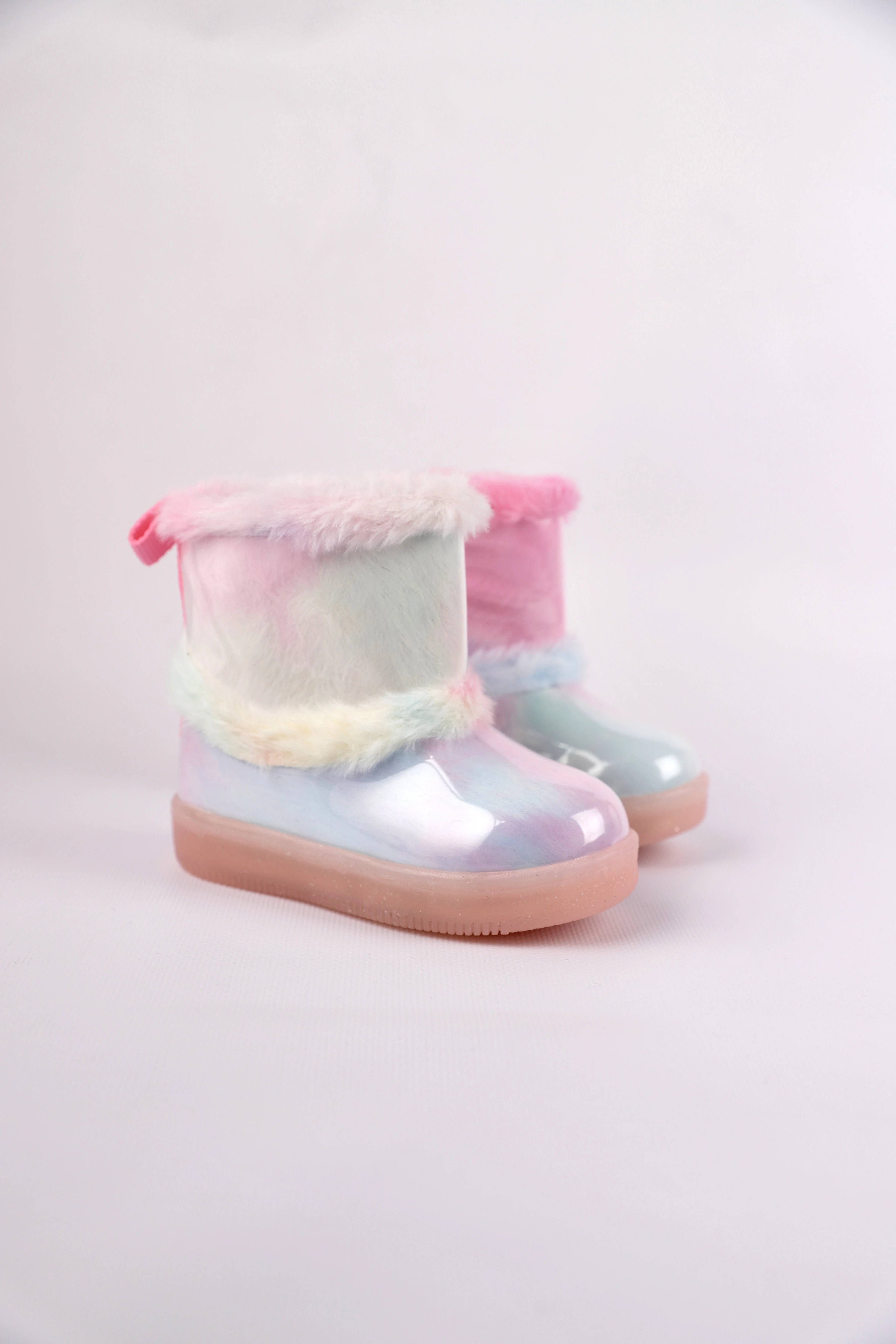 Vicco Peli Işıklı Kürklü Kız Çocuk Bot – Fermuarlı Anatomik Taban | 22-25 Numara