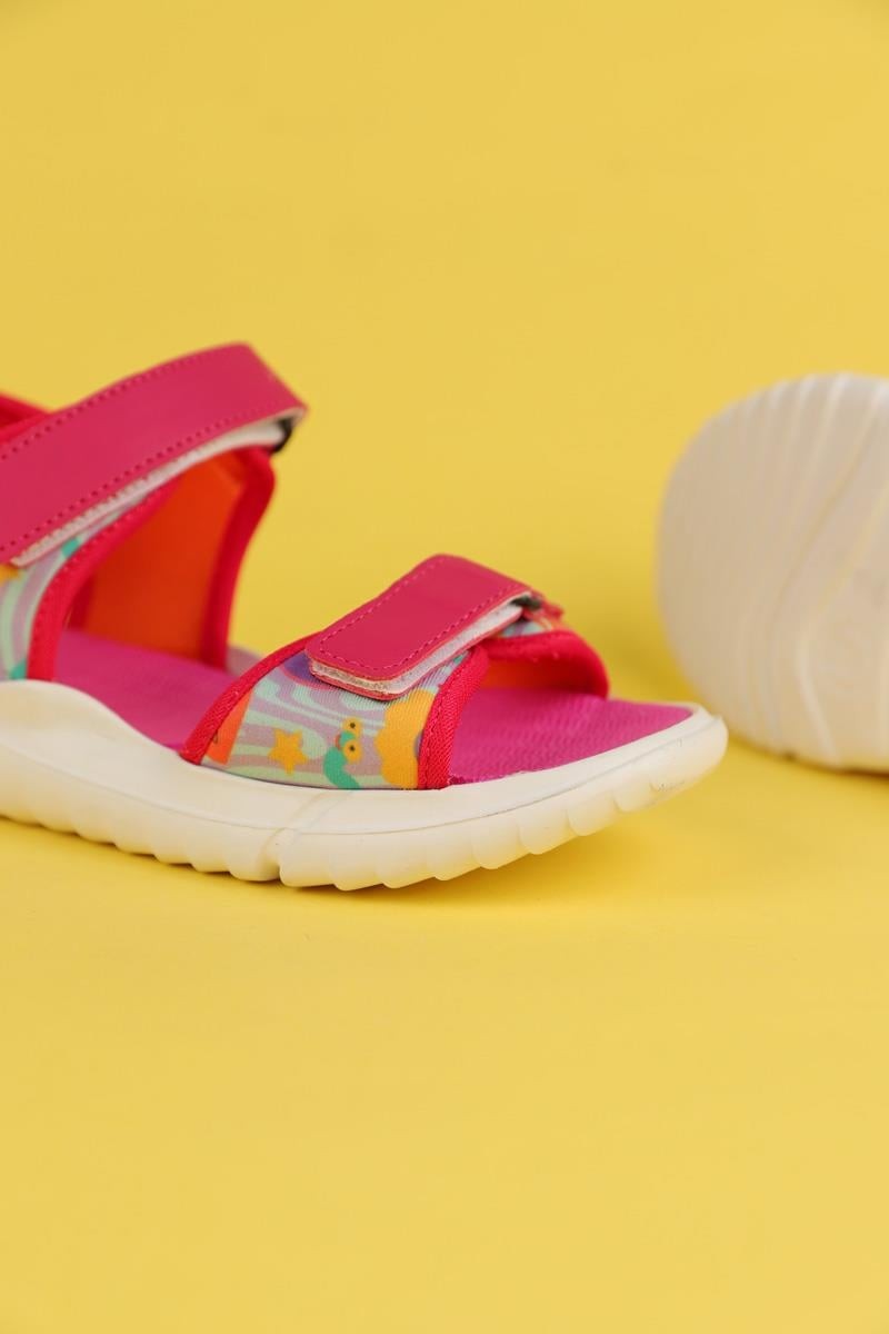 31-35 Numara Kız Çocuk Pembe Renk Dudino Paris Funny Sandalet