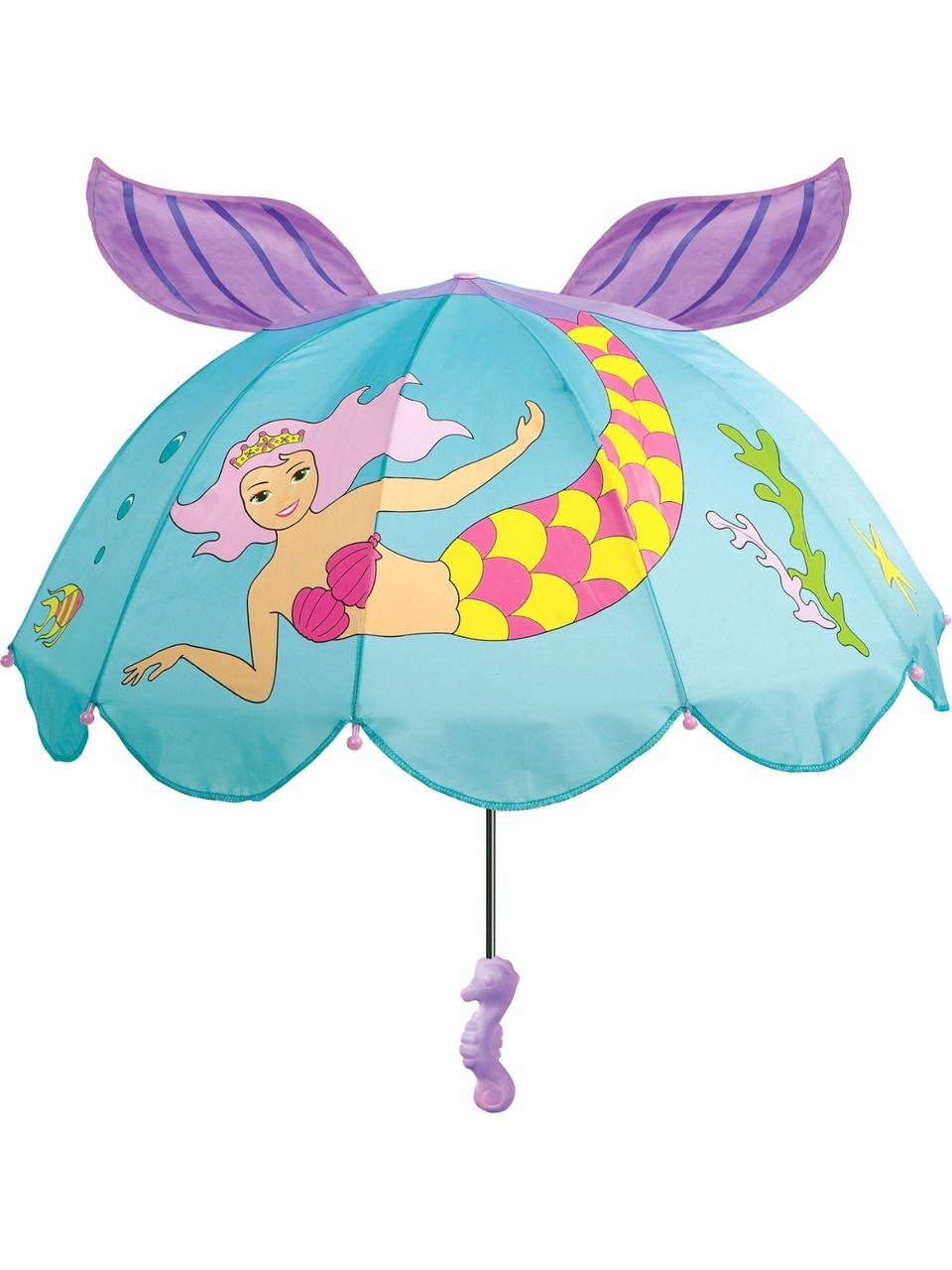 KİDORABLE DENİZ KIZI ÇOCUK ŞEMSİYE - TURKUAZ MAVİ