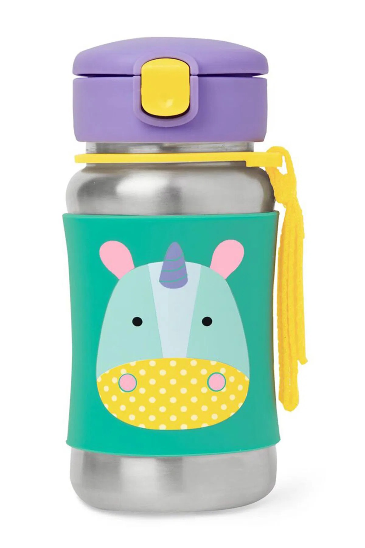 SKIP HOP PİPETLİ PASLANMAZ ÇELİK UNICORN SULUK