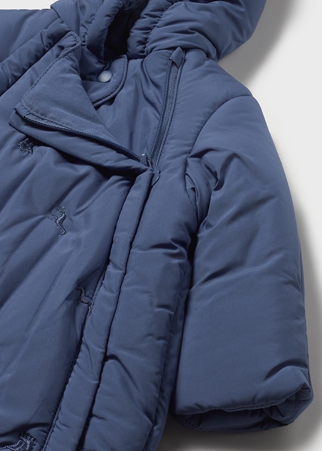 Mayoral 6-18 Ay Bebek Su Geçirmez Kışlık Astronot Tulum (Kapüşonlu & Patikli)- MAVİ