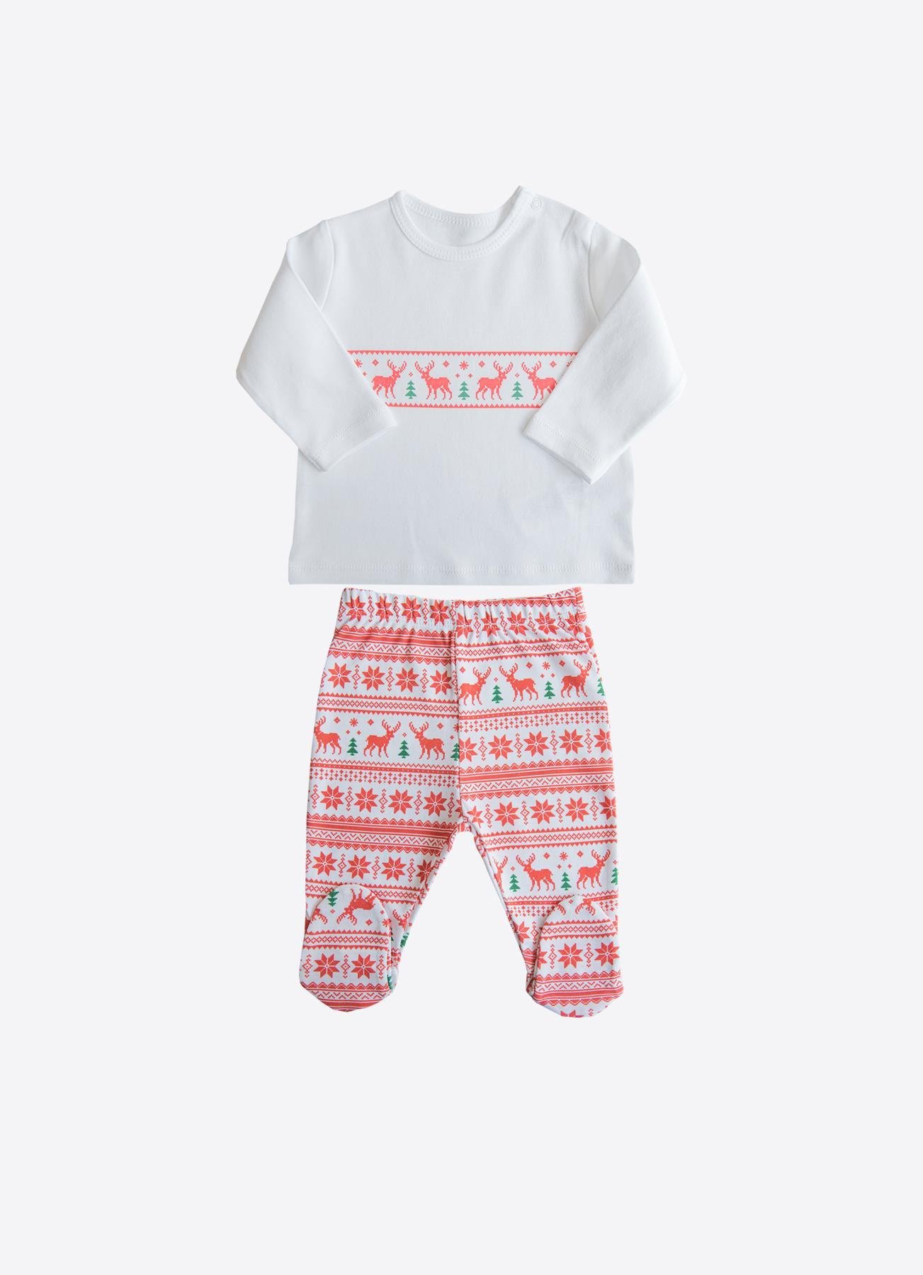 KİTİKATE 0-9 AY ARASI ORGANİK NORDIC ÜÇLÜ TAKIM - KIRMIZI