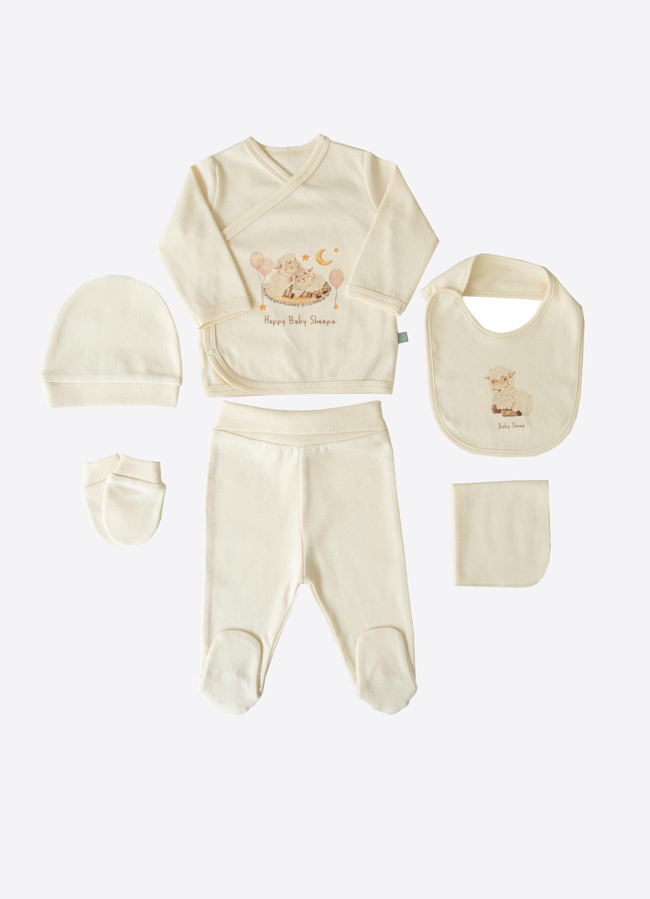 KİTİKATE ORGANİK ANNESİNİN KUZUSU 12 Lİ ZIBIN SET - EKRU