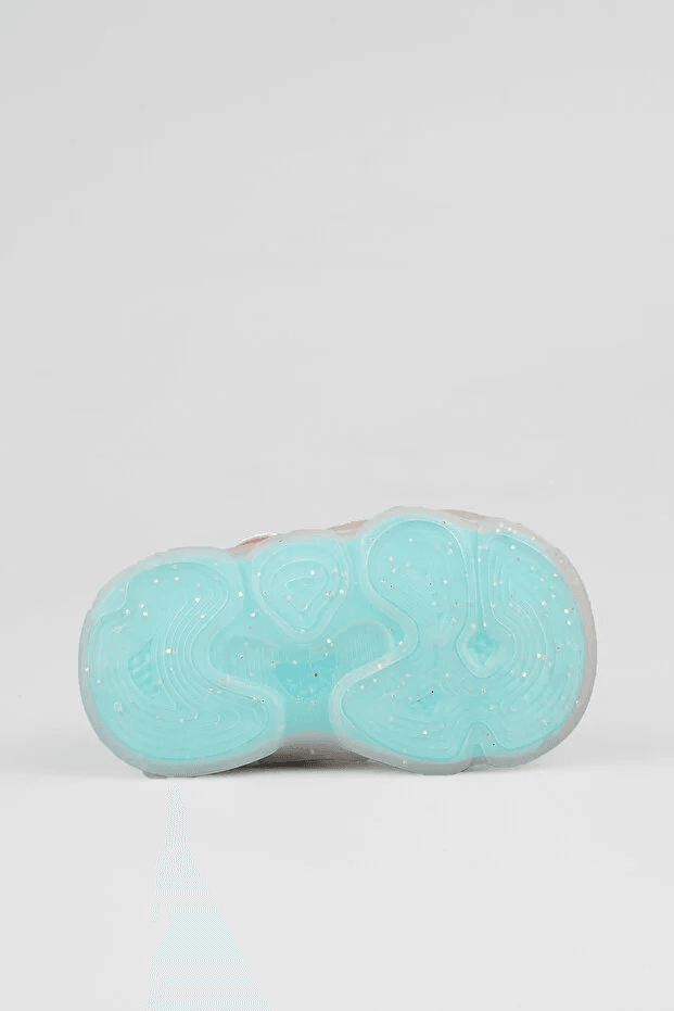 Vicco Pety 22-25 Numara Kız Çocuk Pudra Işıklı Cırtlı Spor Ayakkabı – Anatomik Taban Aya Destek