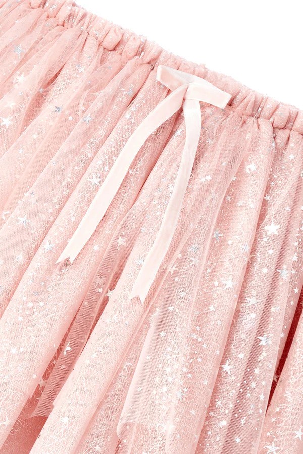 PETİT CORAL 01-06 YAŞ KIZ ÇOCUK STARDUST TÜTÜ ETEK - PEMBE