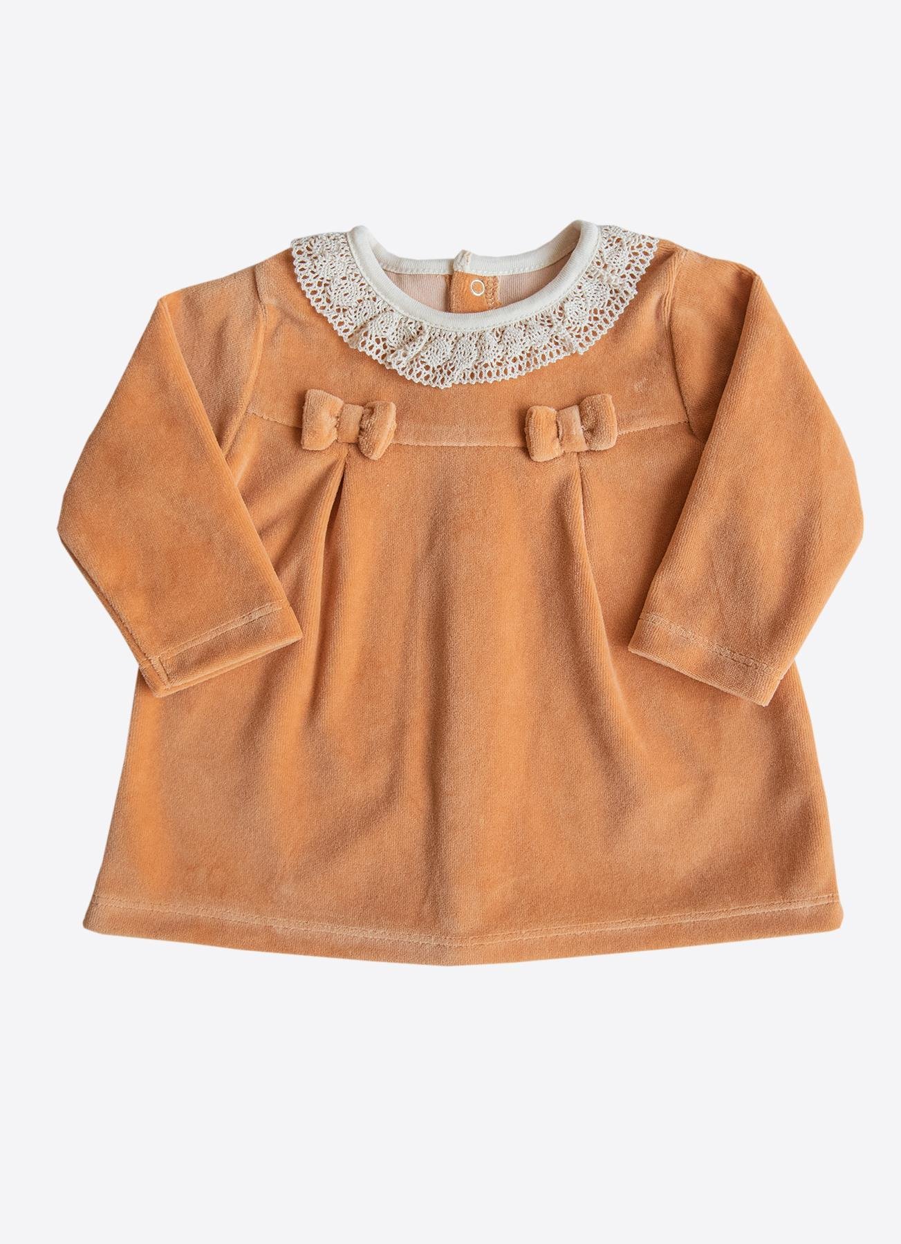 KİTİKATE 6-18 AY ARASI ORGANİK PLAIR ÇORAPLI 3'LÜ SET - TURUNCU