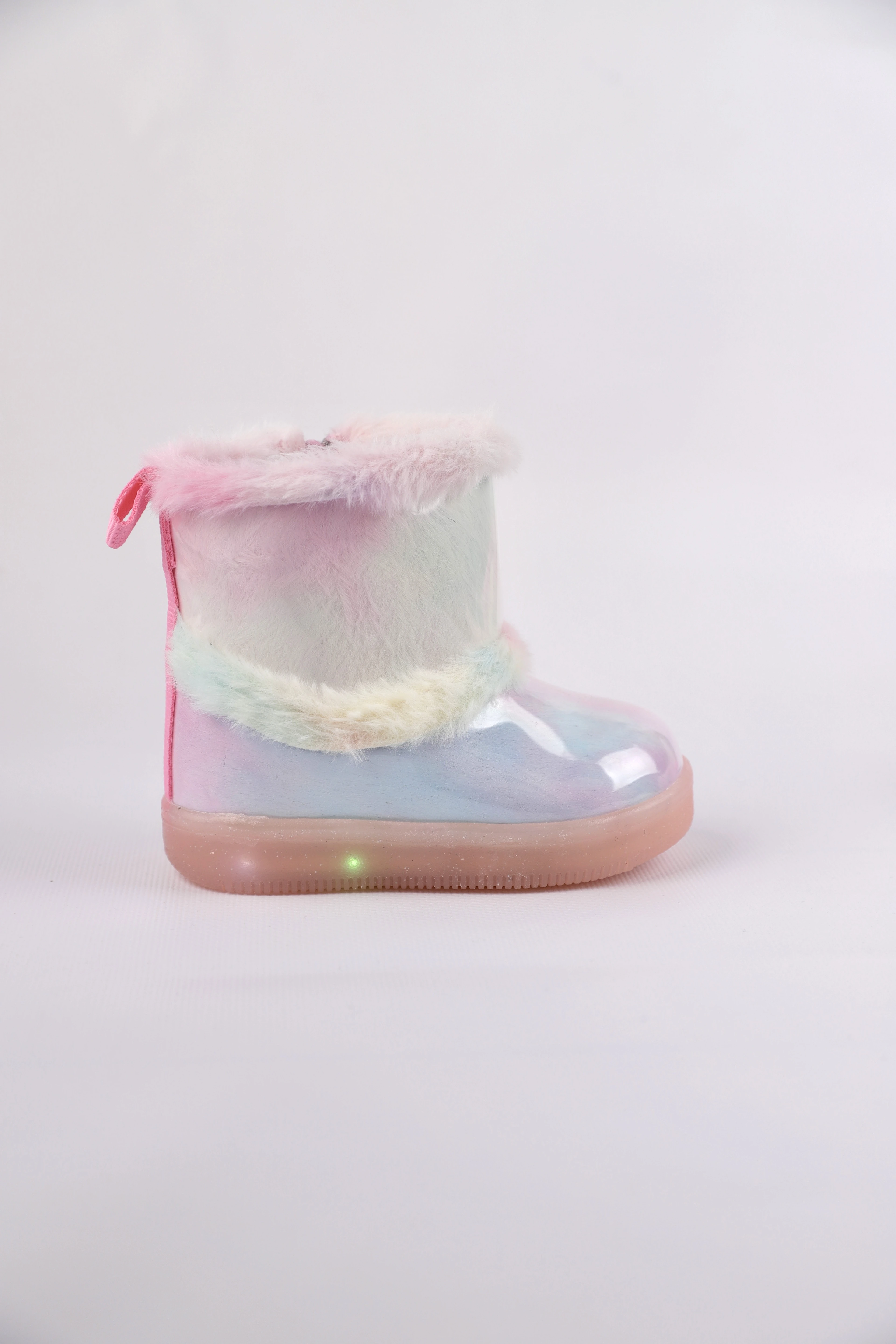 Vicco Peli Işıklı Kürklü Kız Çocuk Bot – Fermuarlı Anatomik Taban | 22-25 Numara