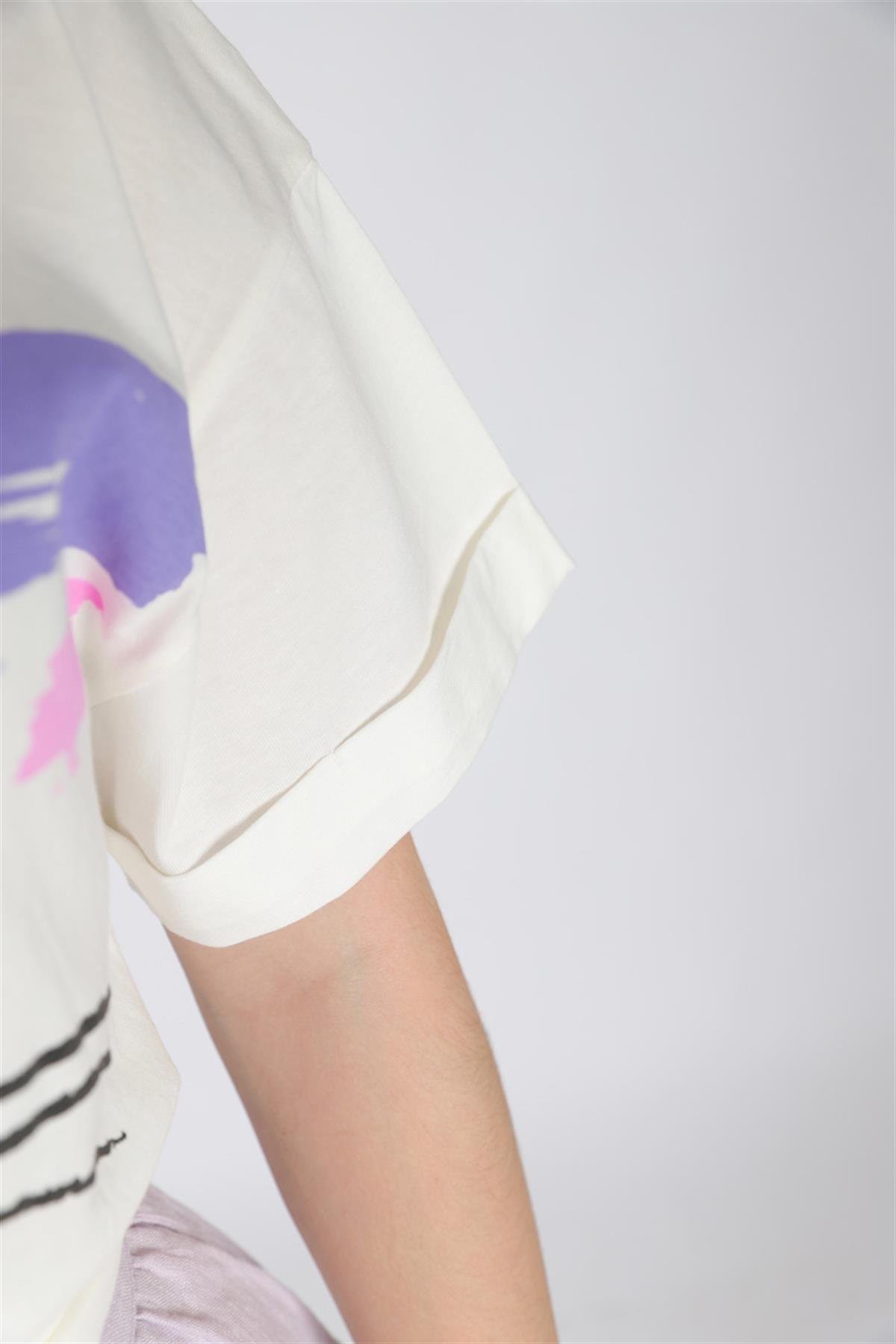 04 - 14 Yaş Kız Çocuk Pembe Panter T-Shirt