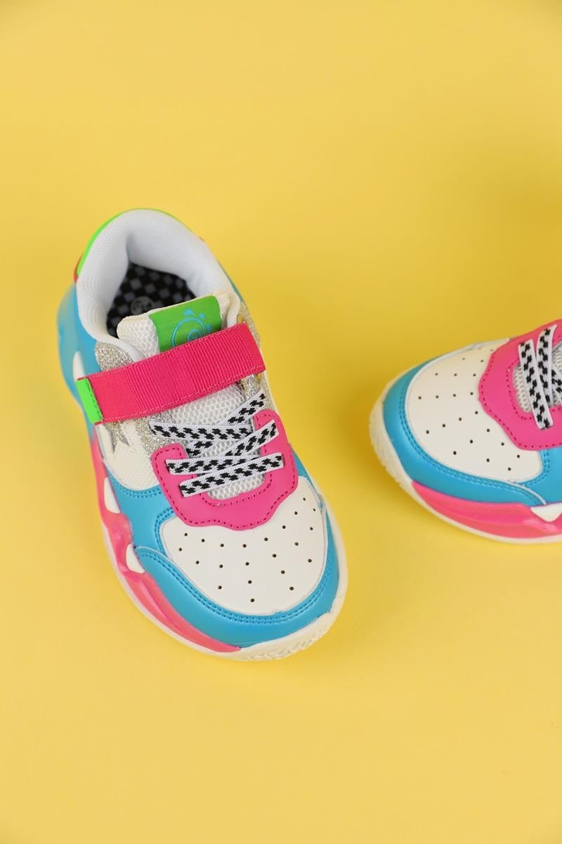 28-35 Numara Kız Çocuk Pembe Renk Dudino Trend Spor Ayakkabı