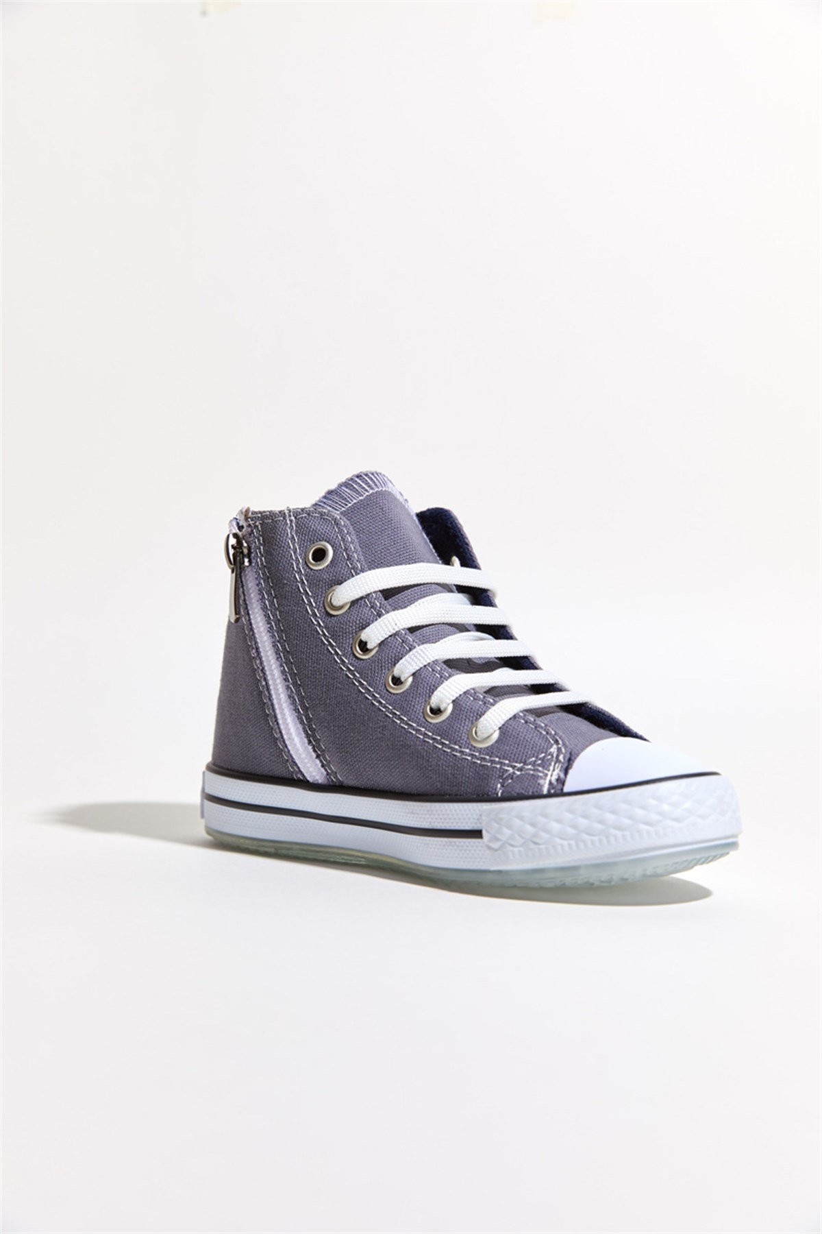 22-35 Numara Dudino Icon-Love Gri Kız Converse Ayakkabı