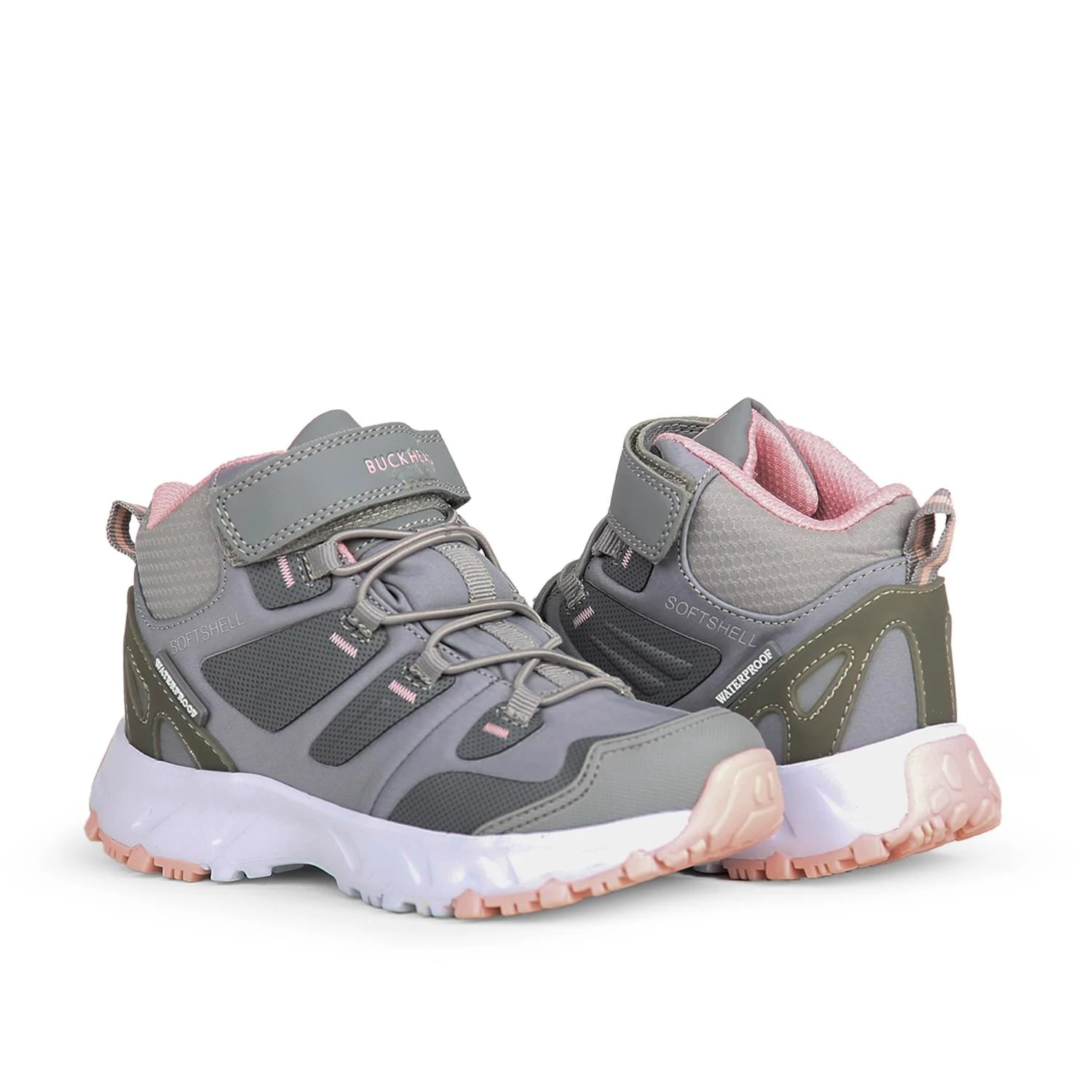 Buckhead Zyon High Kız Çocuk Gri Pembe Waterproof Bot (31-35 Numara)