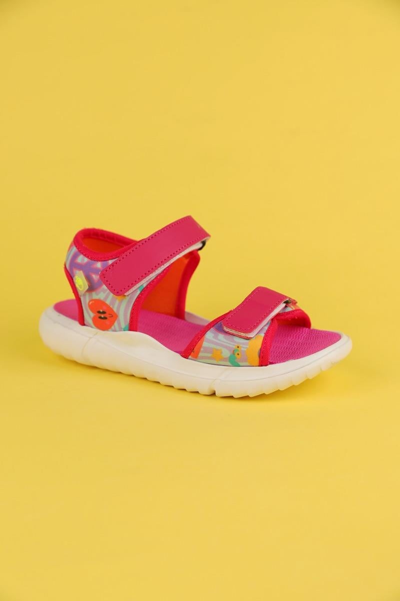 31-35 Numara Kız Çocuk Pembe Renk Dudino Paris Funny Sandalet