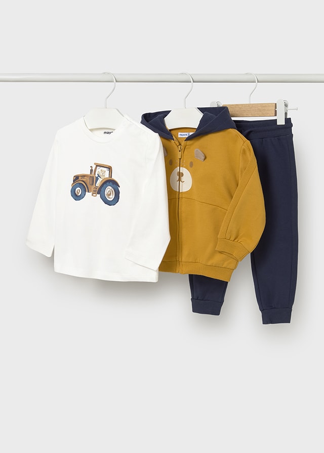 MAYORAL 1-4 YAŞ ARASI ÜÇLÜ EŞOFMAN TAKIM - SARI