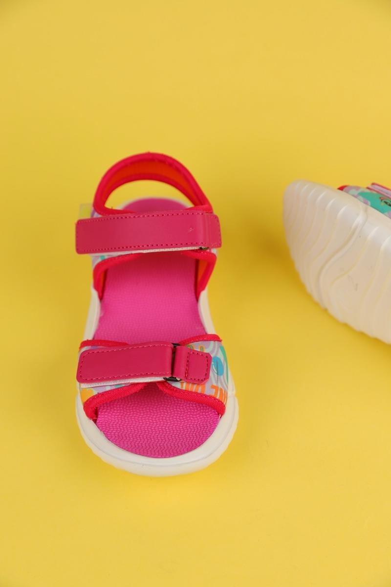 31-35 Numara Kız Çocuk Pembe Renk Dudino Paris Funny Sandalet