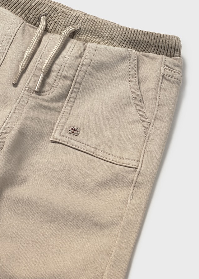 Mayoral 1-4 Yaş Erkek Bebek Jogger Pantolon – Bej, Cepli ve Lastikli