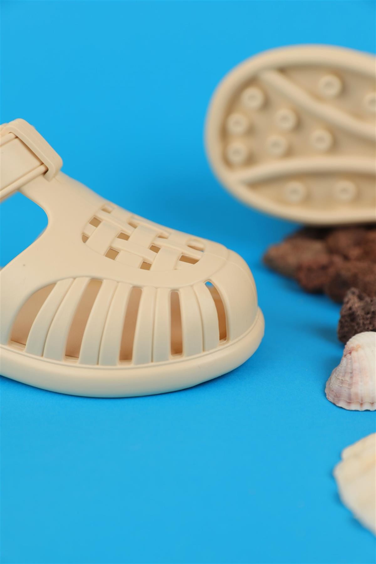 22 - 27 Numara İgor Tobby Solid Fil Dişi Sandalet