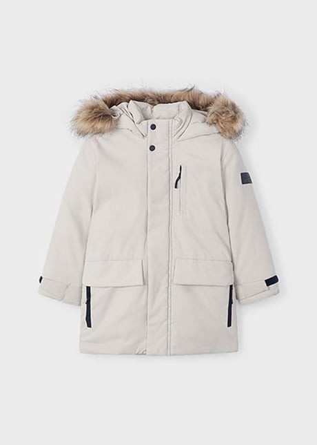 Mayoral 04-09 Yaş Erkek Çocuk Bej Renk Parka Mont