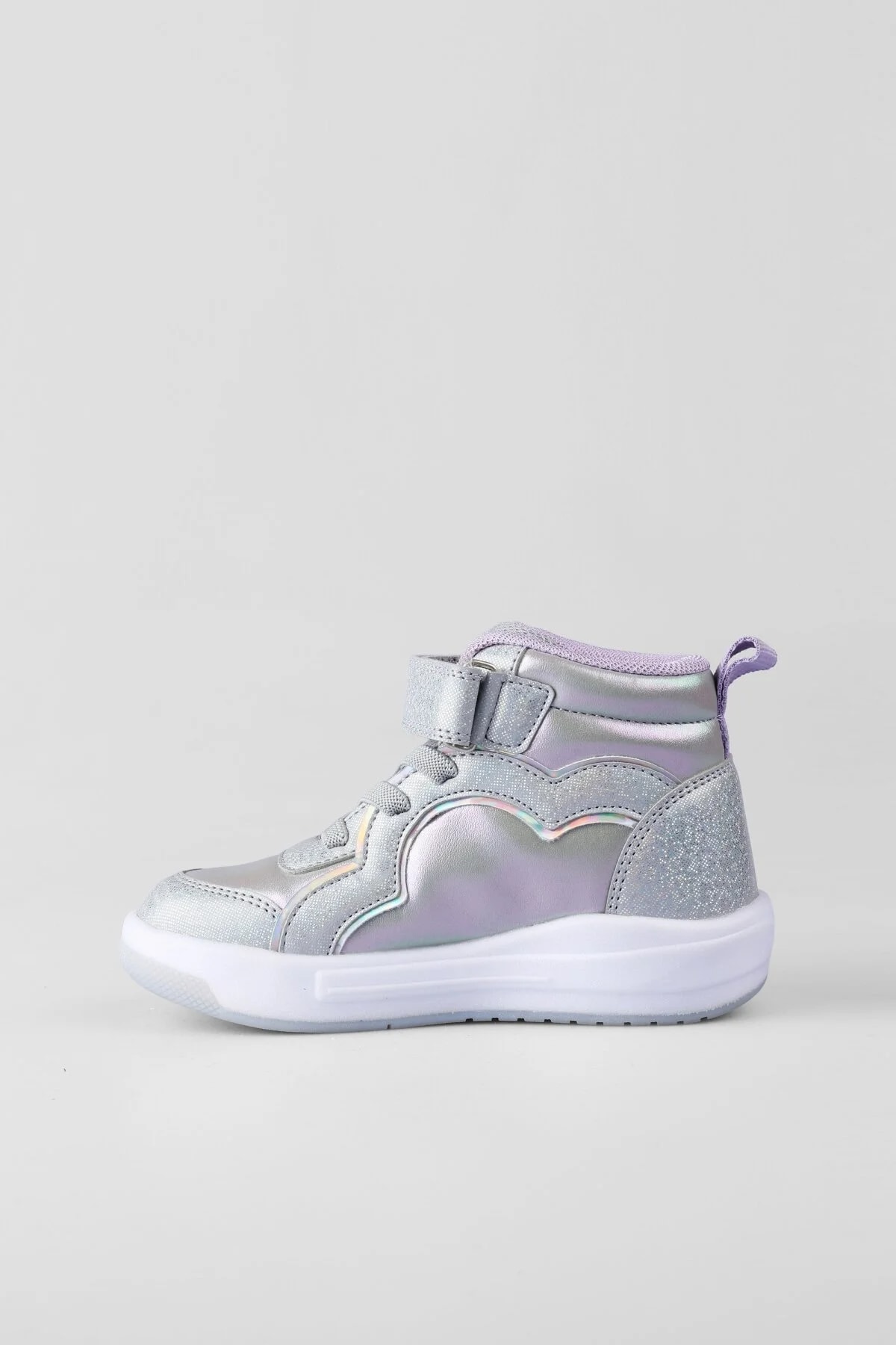 Vicco Klint Kız Çocuk Işıklı Bot – Gümüş, Cırtlı | 24-33 Numara Arası