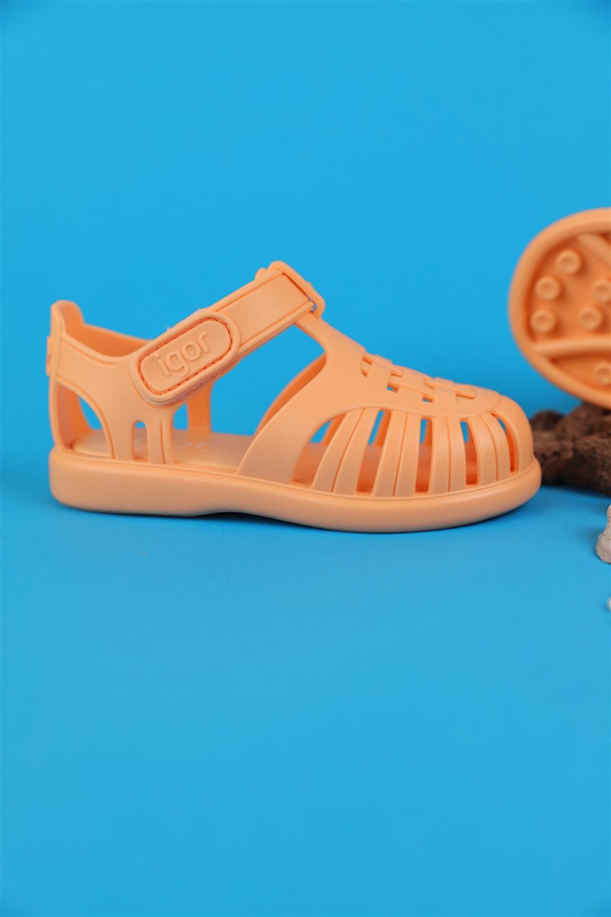 22 - 27 Numara İgor Tobby Solid Kayısı Sandalet