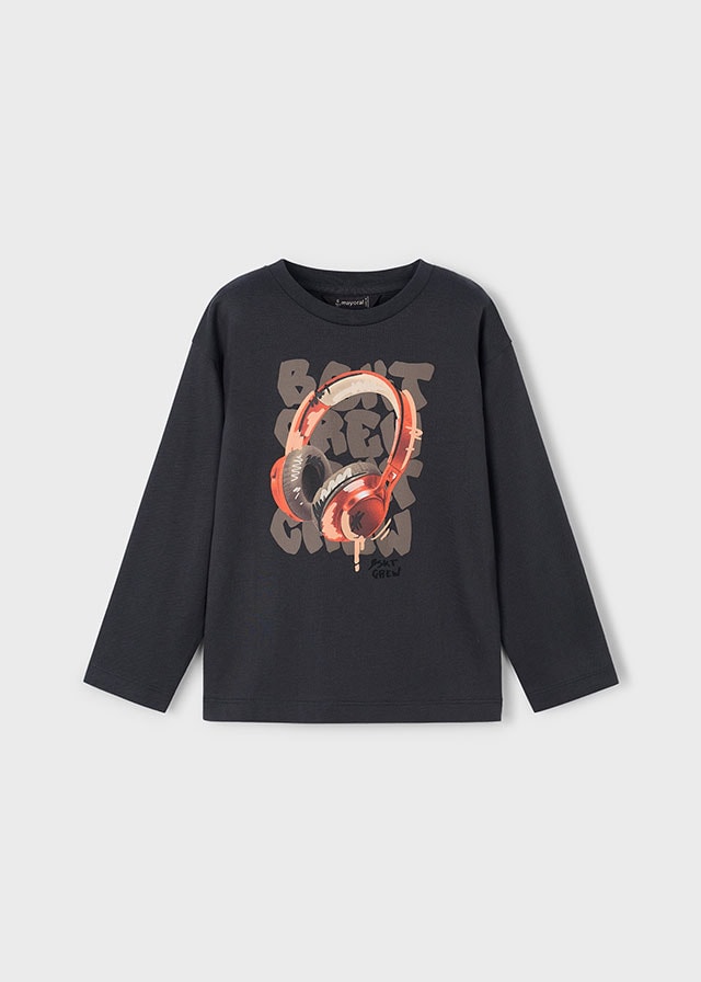 MAYORAL 4-10 YAŞ ARASI UZUN KOLLU T-SHIRT - GRİ
