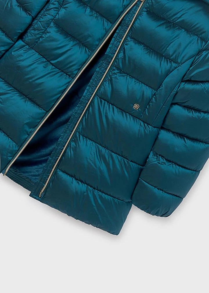 Mayoral 10-16 Yaş Kız Çocuk Petrol Yeşili Renk Uzun Mont