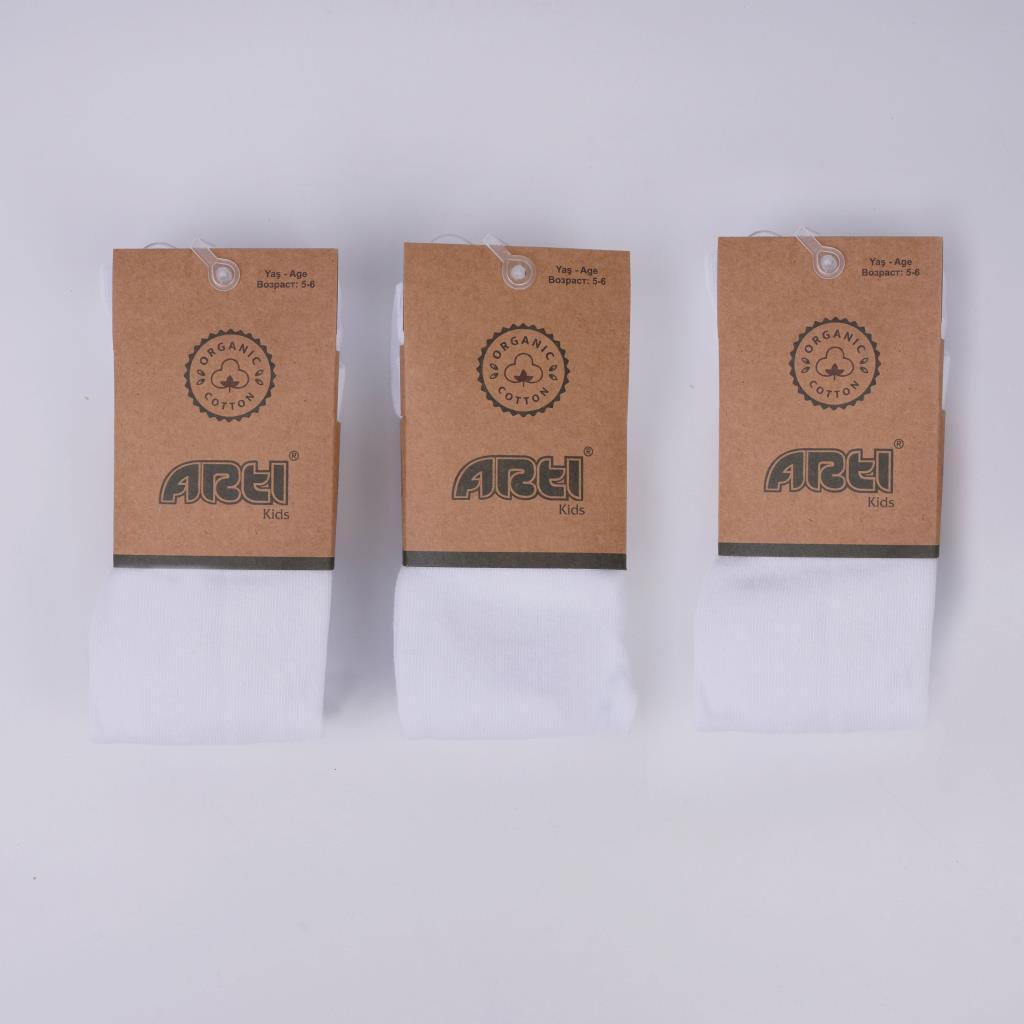 NİHLE KIZ KÜLOTLU ÇORAP - BEYAZ