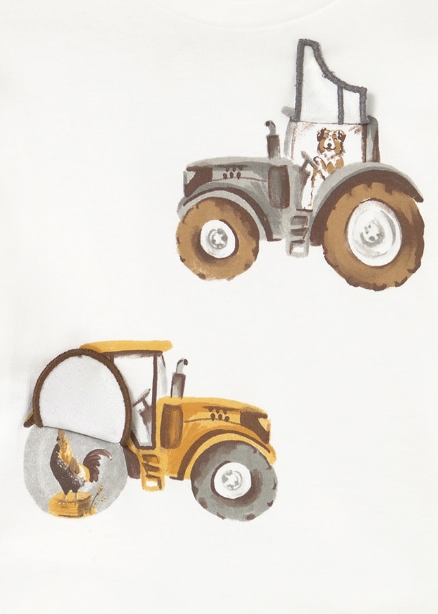 MAYORAL FARM SÜPRİZLİ SWEAT JOGGER PANTOLON TAKIM (01-04 YAŞ ARASI) - SARI-EKRU