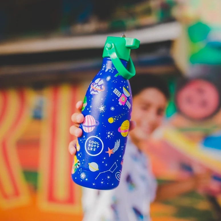 COOL BOTTLES EXPLORER SERİSİ STELLAR JOURNEY 500ML - LACİVERT | Çocuklar İçin Paslanmaz Çelik Suluk