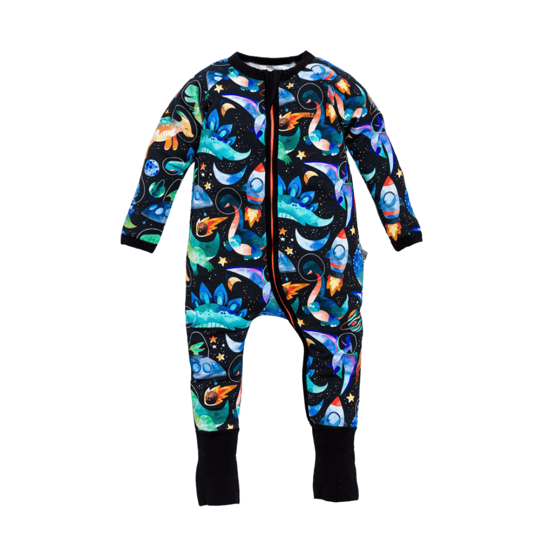 KIDZEE SPACE DİNO ZEE SUİT 1.0 TOG UYKU TULUM (01-03 YAŞ) - ÇOK RENKLİ