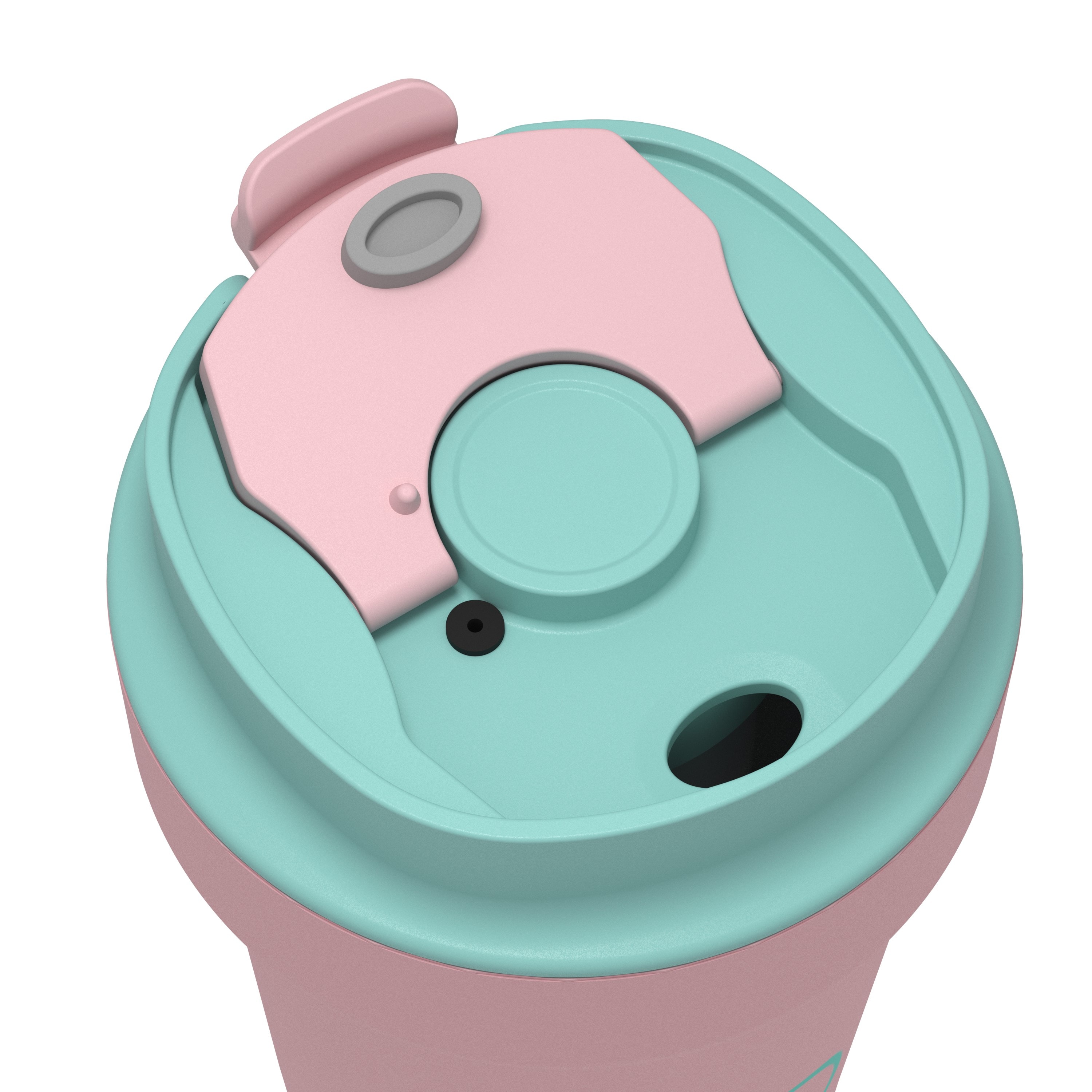 COOL BOTTLES ISLAND SERİSİ PARADISE TUMBLER - IBIZA ÇELİK SULUK - 350 ML - PEMBE & MİNT YEŞİLİ KAPAK