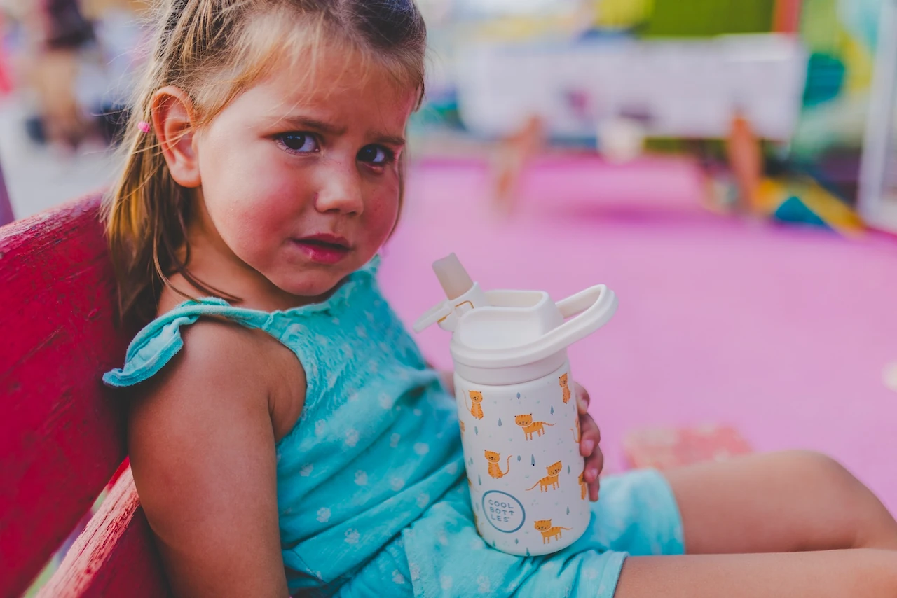 COOL BOTTLES DREAMWORLD SERİ KAPLANLI ÇELİK PİPETLİ SULUK-350 ML - BEJ