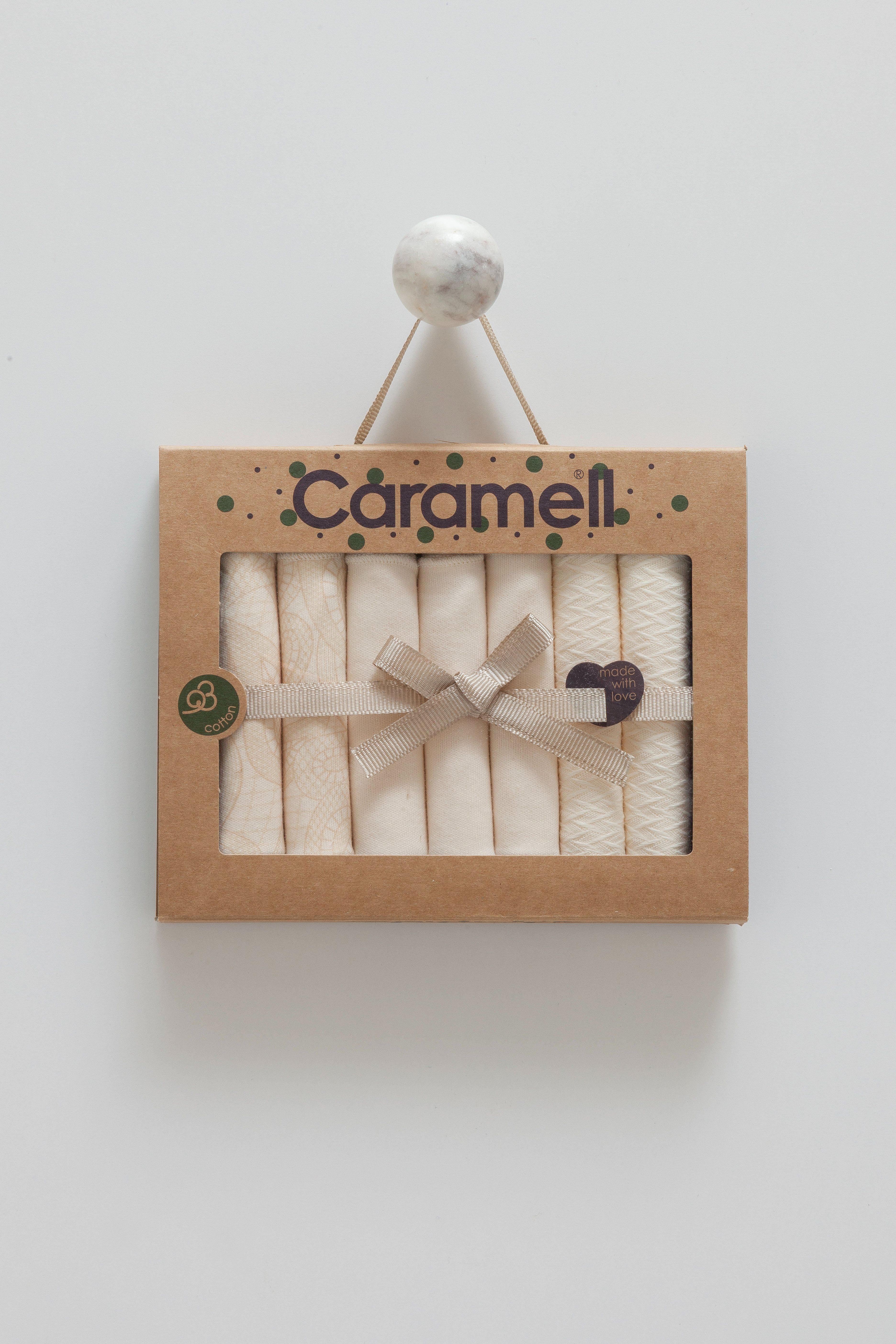 CARAMELL 7 Lİ TİNY LACE MENDİL SET - BEJ
