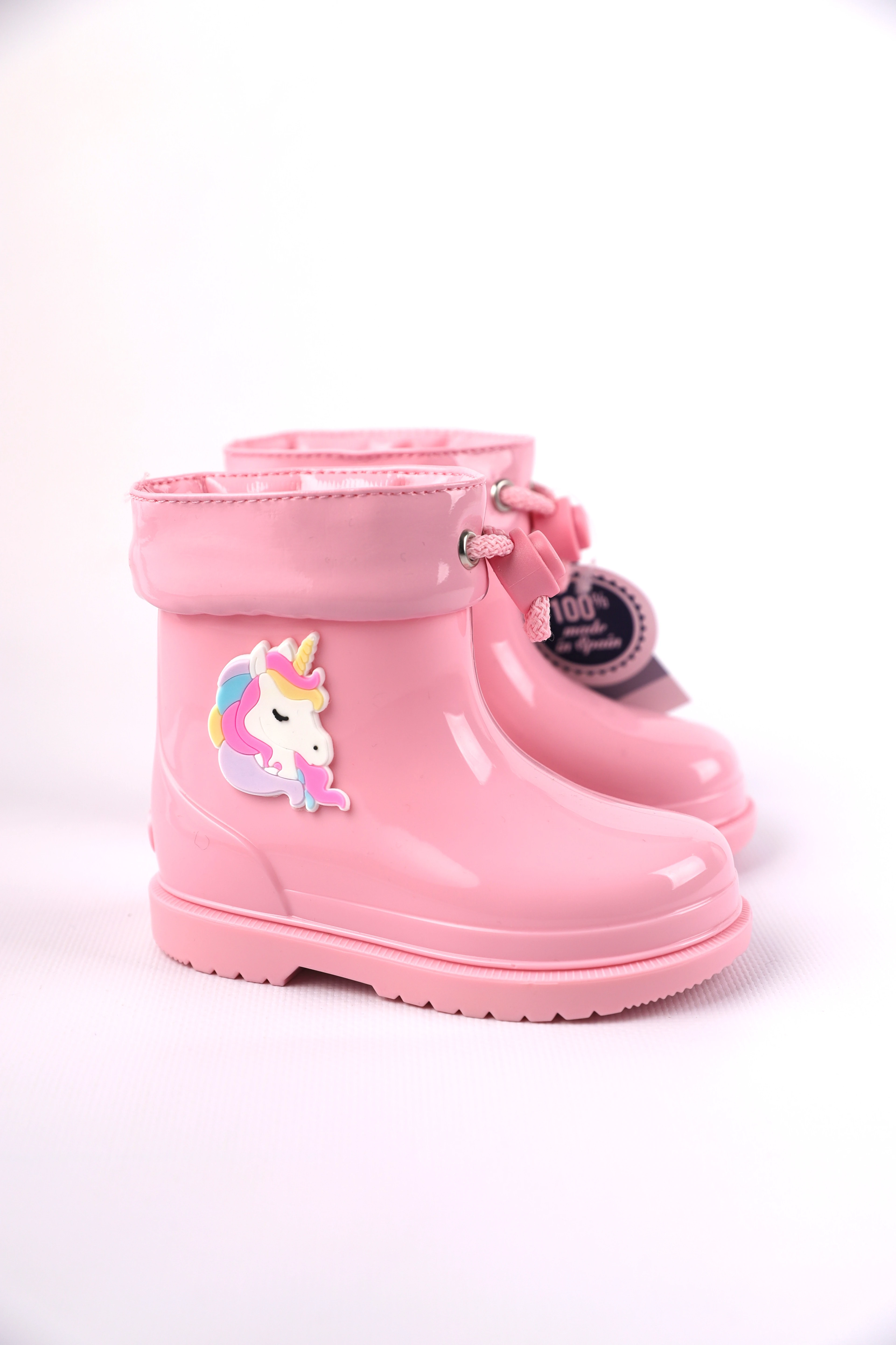 22-28 Numara Pembe Renk Kız Çocuk Bımbı Unicorn Yağmur İgor Çizmesi
