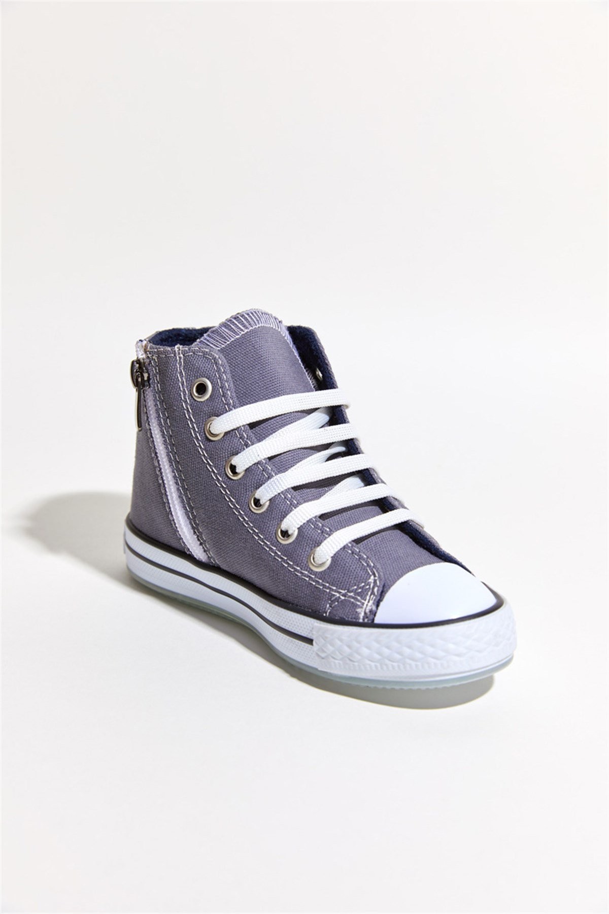 22-35 Numara Dudino Icon-Love Gri Kız Converse Ayakkabı