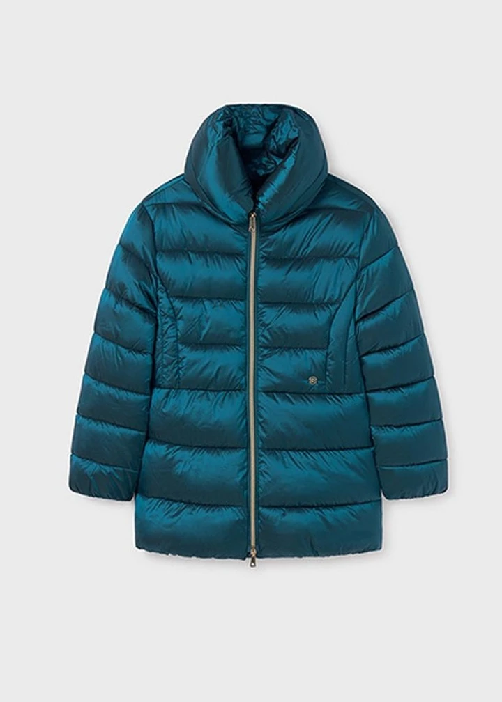 Mayoral 10-16 Yaş Kız Çocuk Petrol Yeşili Renk Uzun Mont